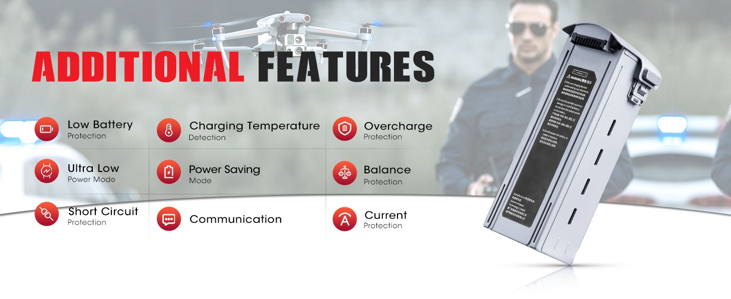 More Features in EVO MAX 4T Intelligence Battery